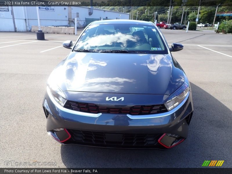 Gravity Gray / Black 2023 Kia Forte GT-Line