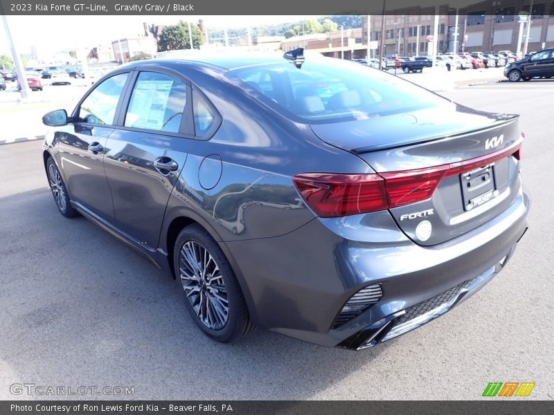 Gravity Gray / Black 2023 Kia Forte GT-Line