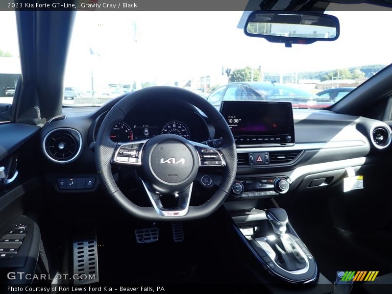 Gravity Gray / Black 2023 Kia Forte GT-Line