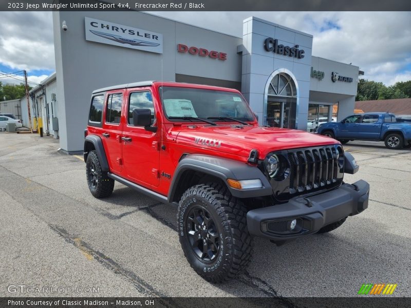 Firecracker Red / Black 2023 Jeep Wrangler Unlimited Sport 4x4