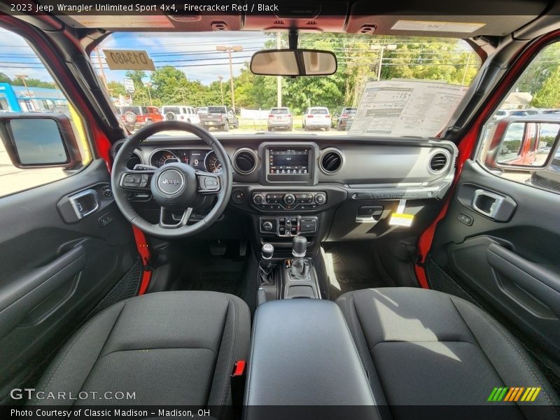 Firecracker Red / Black 2023 Jeep Wrangler Unlimited Sport 4x4