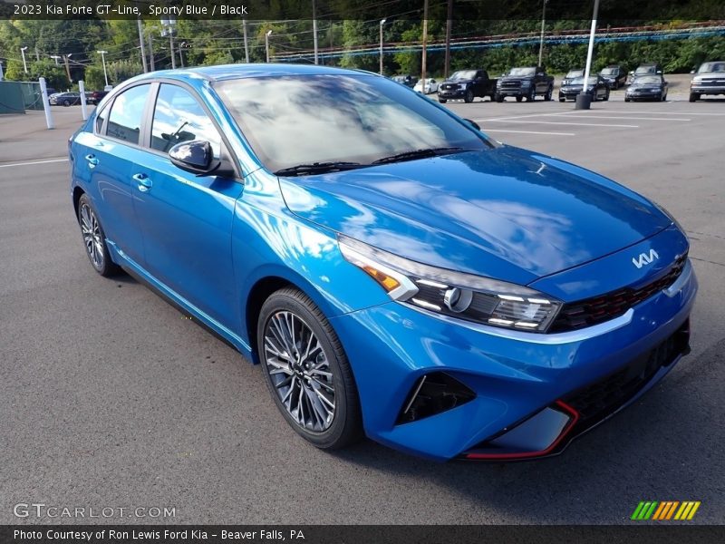 Sporty Blue / Black 2023 Kia Forte GT-Line