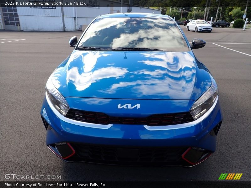 Sporty Blue / Black 2023 Kia Forte GT-Line