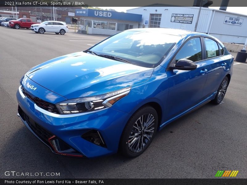 Sporty Blue / Black 2023 Kia Forte GT-Line