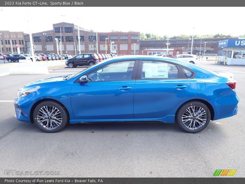 Sporty Blue / Black 2023 Kia Forte GT-Line