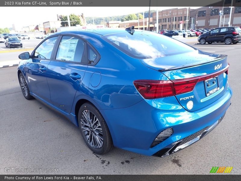 Sporty Blue / Black 2023 Kia Forte GT-Line