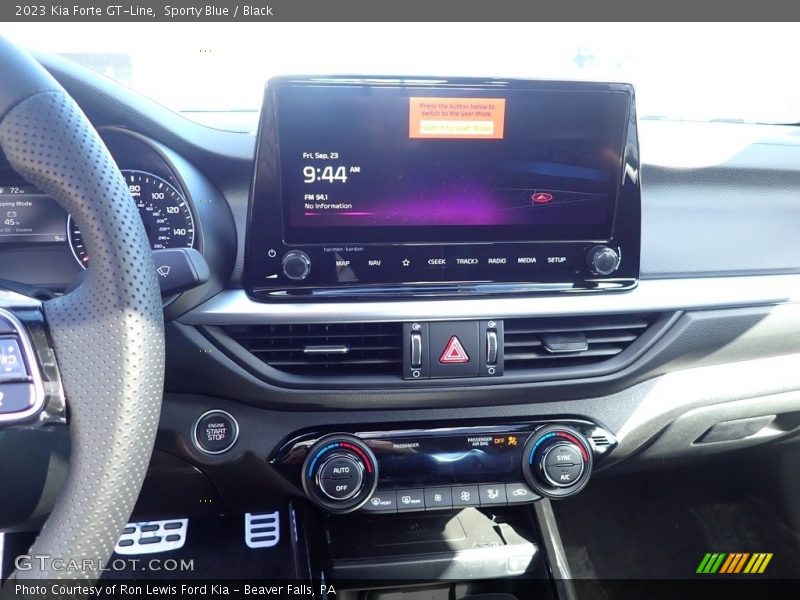 Sporty Blue / Black 2023 Kia Forte GT-Line