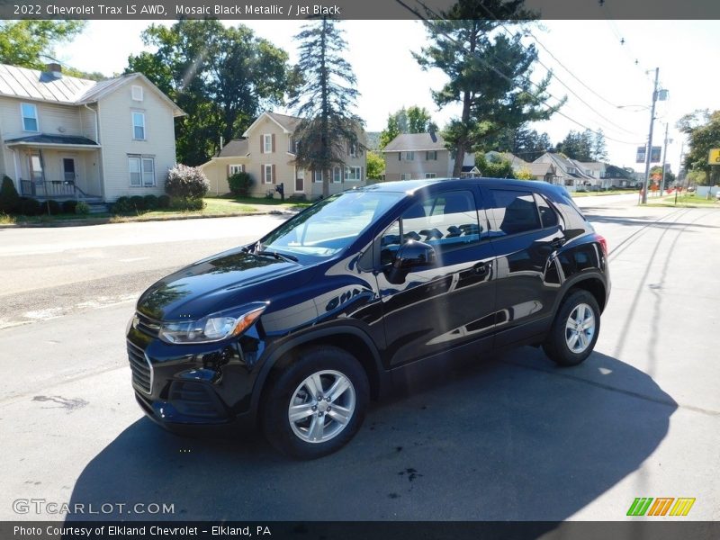 Mosaic Black Metallic / Jet Black 2022 Chevrolet Trax LS AWD