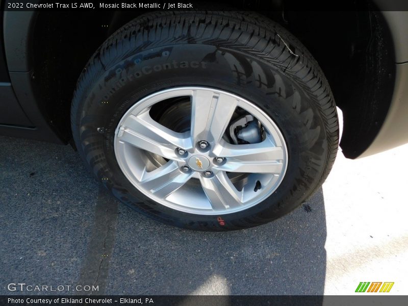 Mosaic Black Metallic / Jet Black 2022 Chevrolet Trax LS AWD