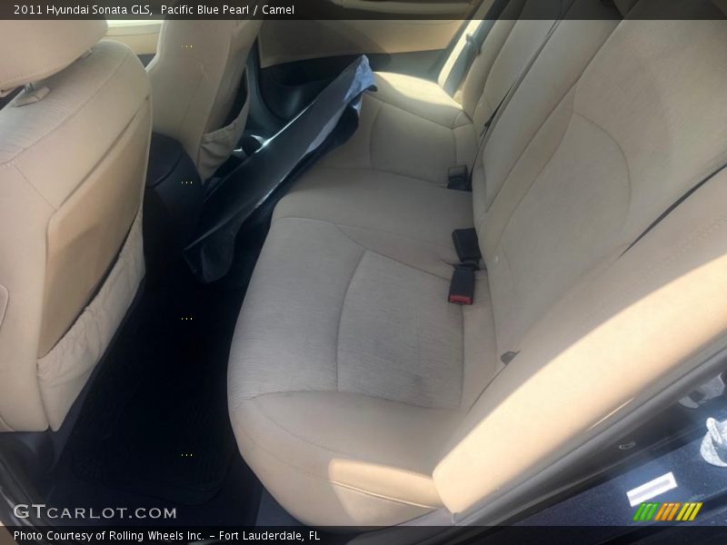 Pacific Blue Pearl / Camel 2011 Hyundai Sonata GLS