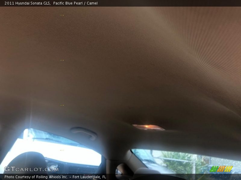 Pacific Blue Pearl / Camel 2011 Hyundai Sonata GLS