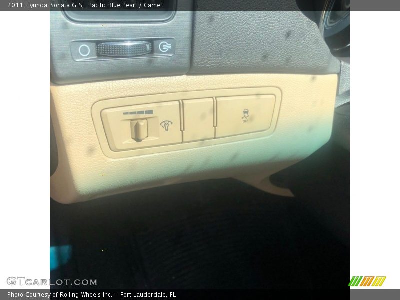 Pacific Blue Pearl / Camel 2011 Hyundai Sonata GLS