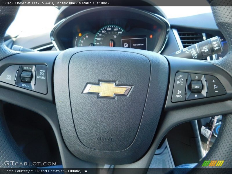 Mosaic Black Metallic / Jet Black 2022 Chevrolet Trax LS AWD