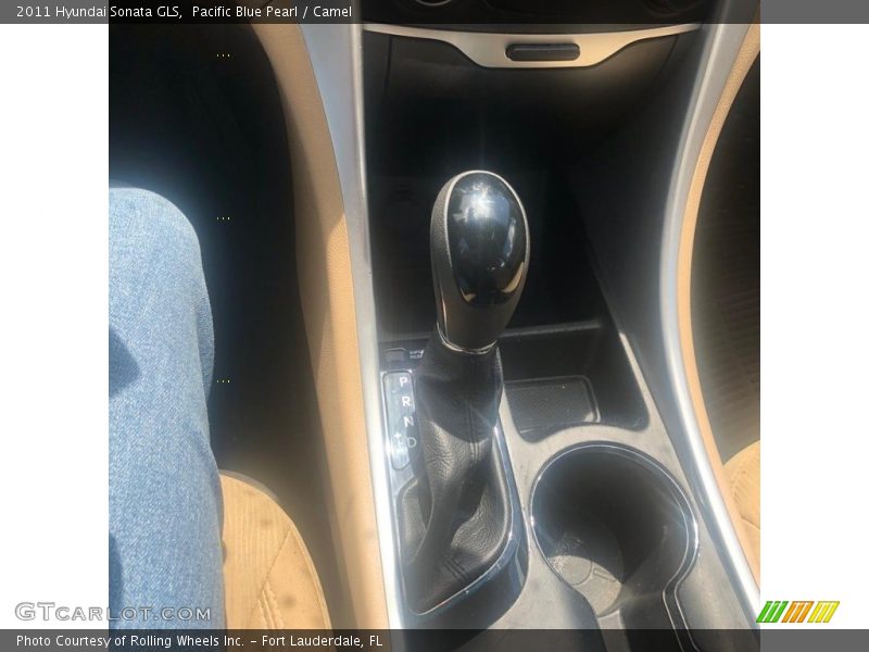Pacific Blue Pearl / Camel 2011 Hyundai Sonata GLS
