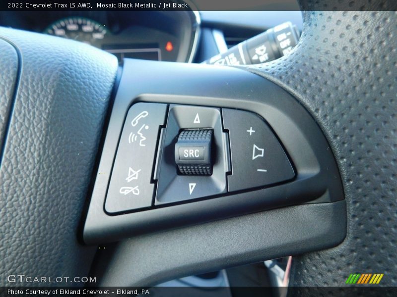 Mosaic Black Metallic / Jet Black 2022 Chevrolet Trax LS AWD