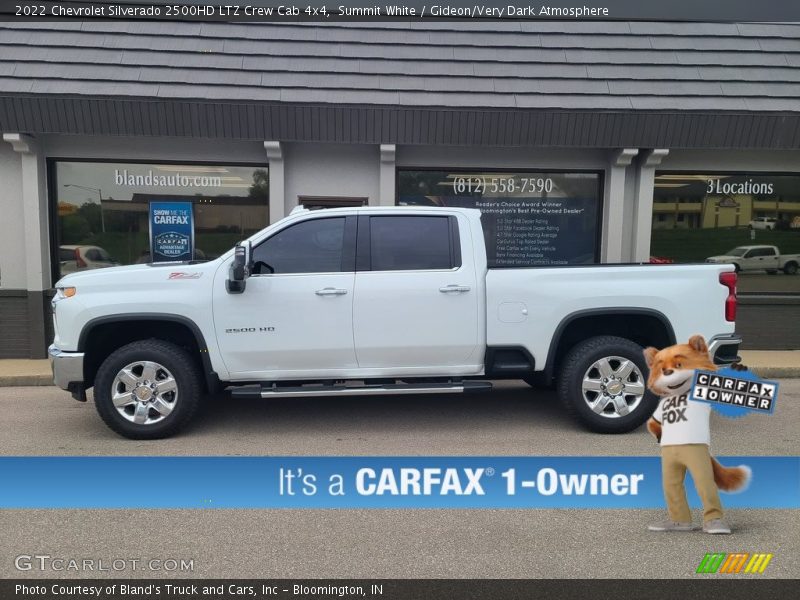 Summit White / Gideon/Very Dark Atmosphere 2022 Chevrolet Silverado 2500HD LTZ Crew Cab 4x4