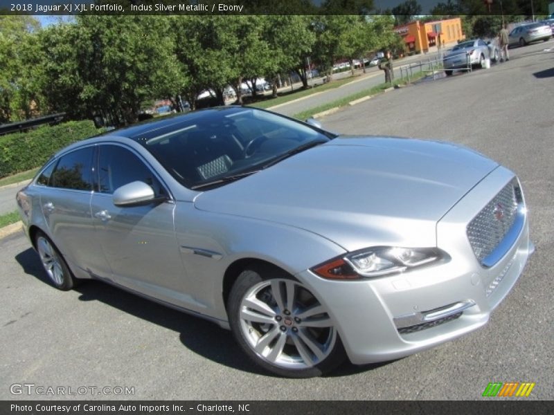Indus Silver Metallic / Ebony 2018 Jaguar XJ XJL Portfolio