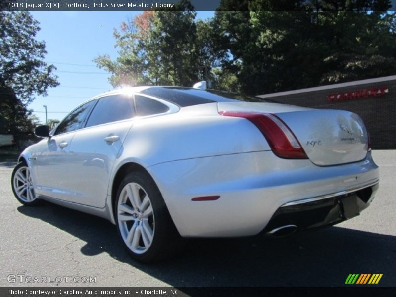 Indus Silver Metallic / Ebony 2018 Jaguar XJ XJL Portfolio