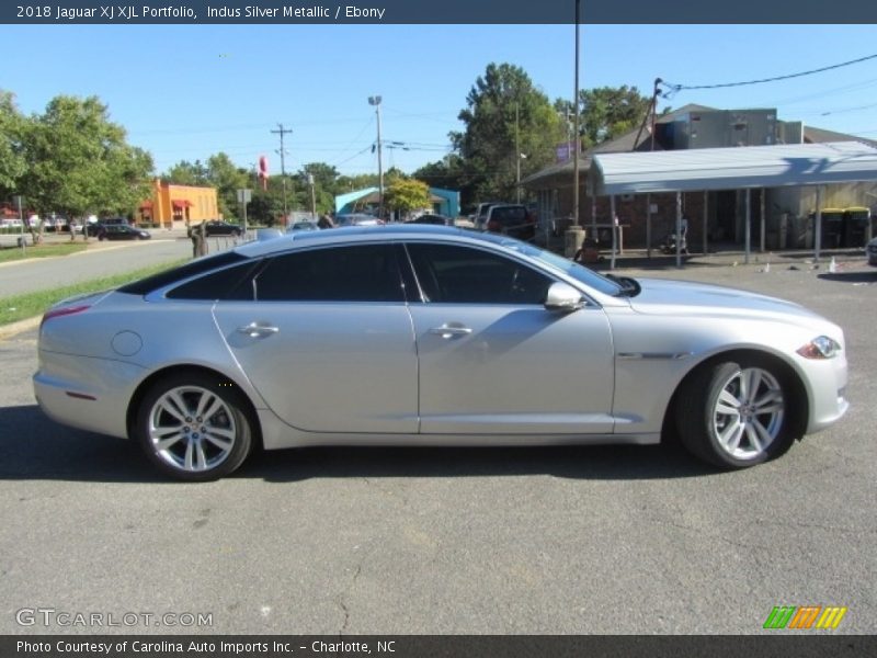 Indus Silver Metallic / Ebony 2018 Jaguar XJ XJL Portfolio