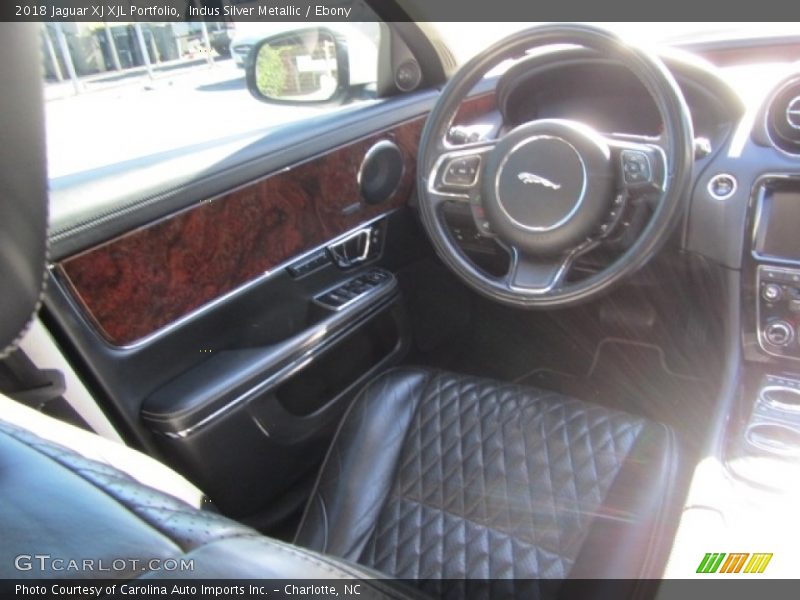 Indus Silver Metallic / Ebony 2018 Jaguar XJ XJL Portfolio