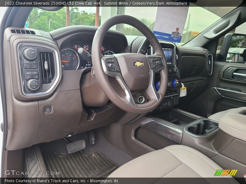 Summit White / Gideon/Very Dark Atmosphere 2022 Chevrolet Silverado 2500HD LTZ Crew Cab 4x4