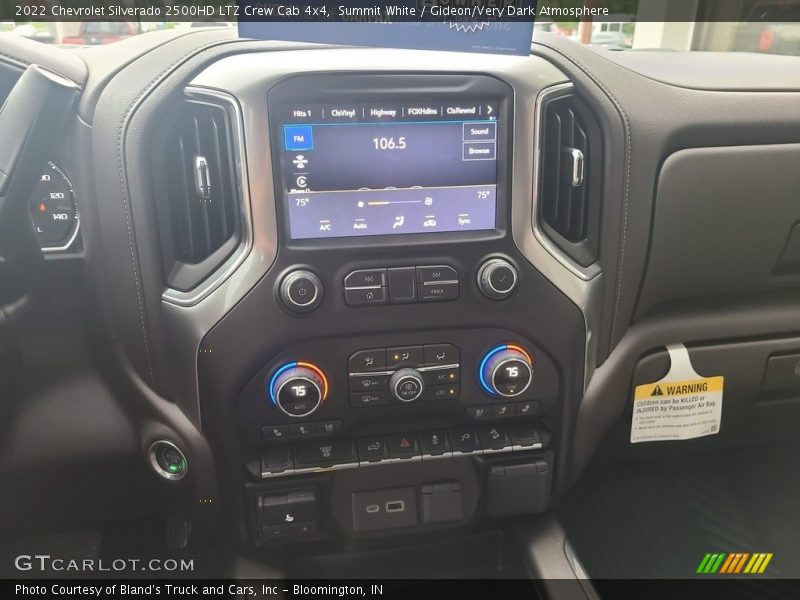 Summit White / Gideon/Very Dark Atmosphere 2022 Chevrolet Silverado 2500HD LTZ Crew Cab 4x4