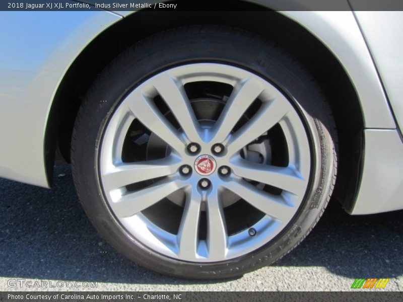 Indus Silver Metallic / Ebony 2018 Jaguar XJ XJL Portfolio