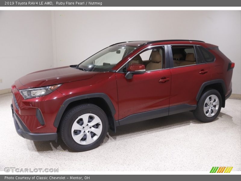 Ruby Flare Pearl / Nutmeg 2019 Toyota RAV4 LE AWD