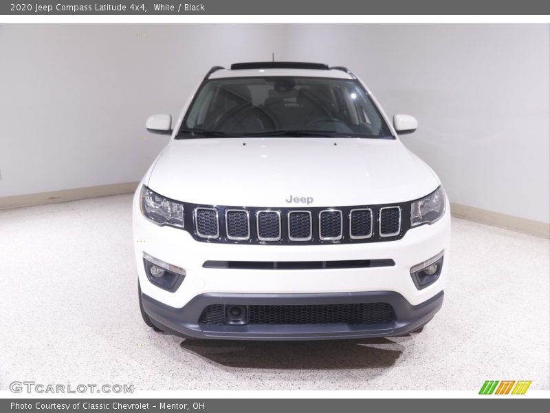 White / Black 2020 Jeep Compass Latitude 4x4