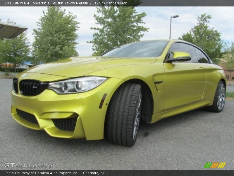  2016 M4 Convertible Austin Yellow Metallic