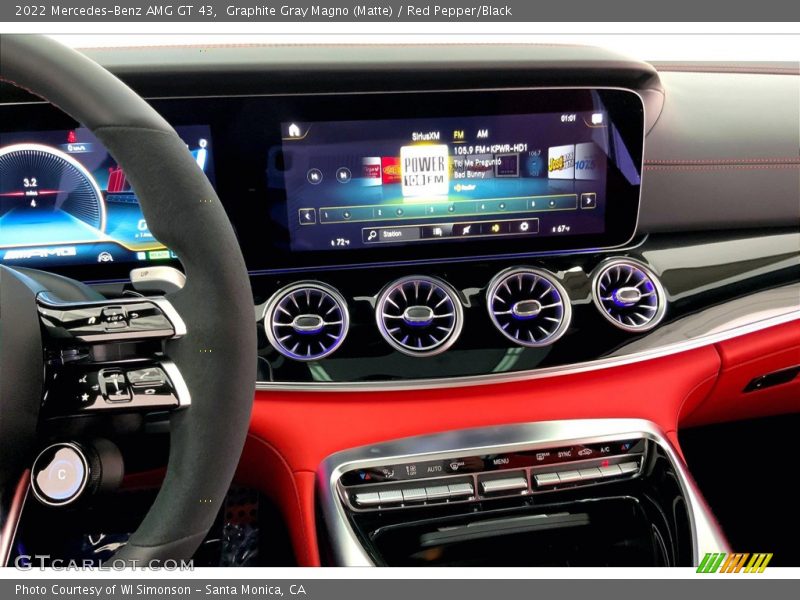 Graphite Gray Magno (Matte) / Red Pepper/Black 2022 Mercedes-Benz AMG GT 43