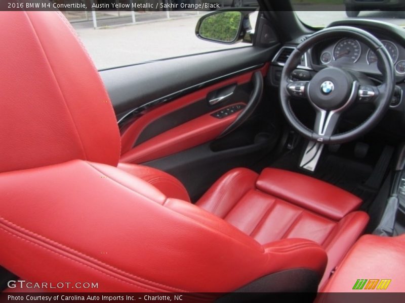 Front Seat of 2016 M4 Convertible