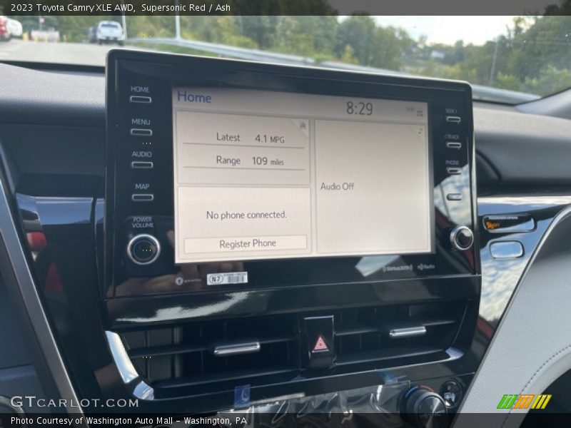 Supersonic Red / Ash 2023 Toyota Camry XLE AWD