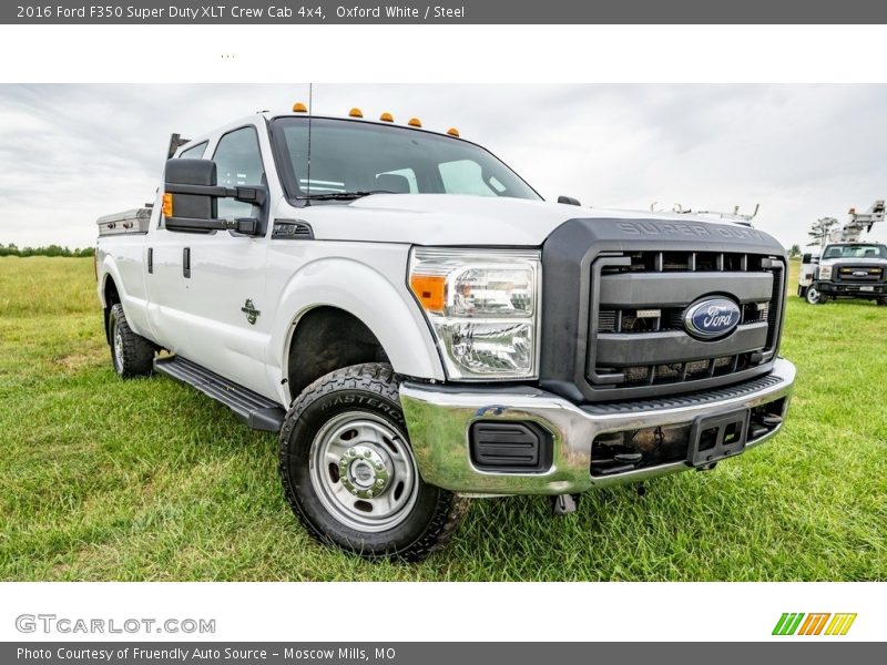Oxford White / Steel 2016 Ford F350 Super Duty XLT Crew Cab 4x4
