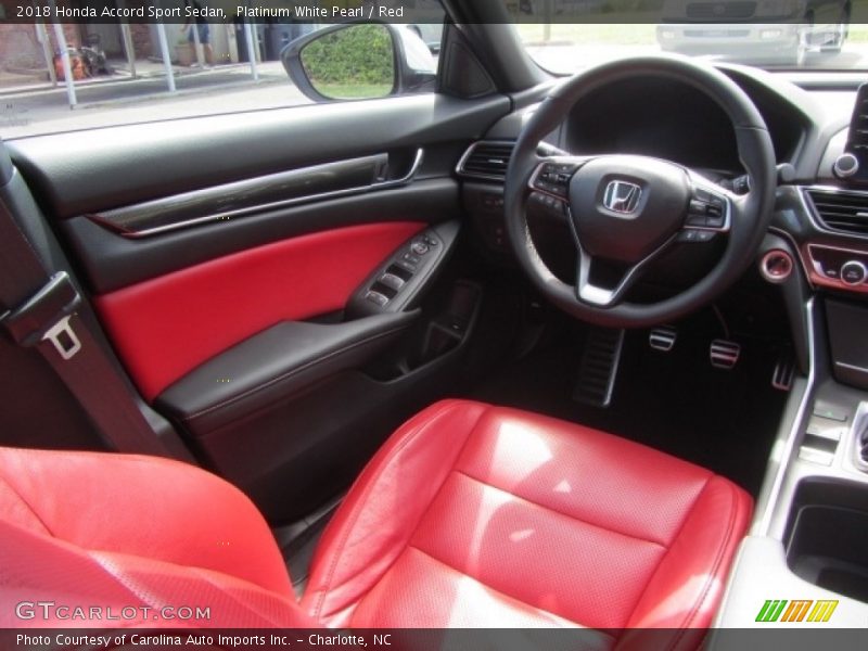 Front Seat of 2018 Accord Sport Sedan