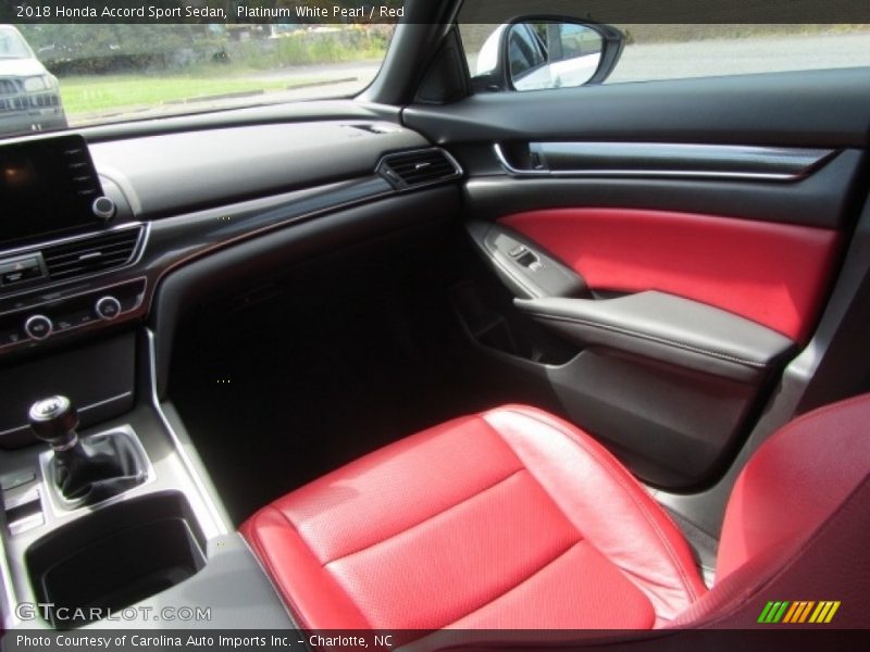 Front Seat of 2018 Accord Sport Sedan