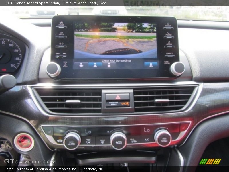 Controls of 2018 Accord Sport Sedan