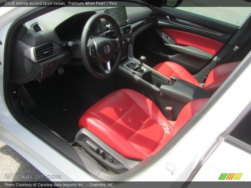  2018 Accord Sport Sedan Red Interior