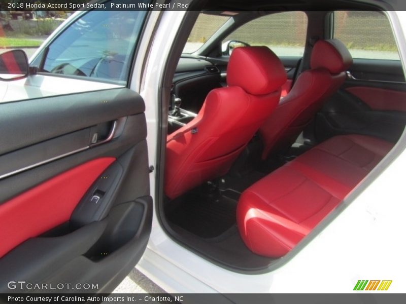 Rear Seat of 2018 Accord Sport Sedan