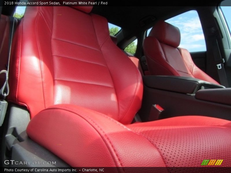 Front Seat of 2018 Accord Sport Sedan