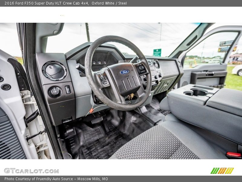 Oxford White / Steel 2016 Ford F350 Super Duty XLT Crew Cab 4x4