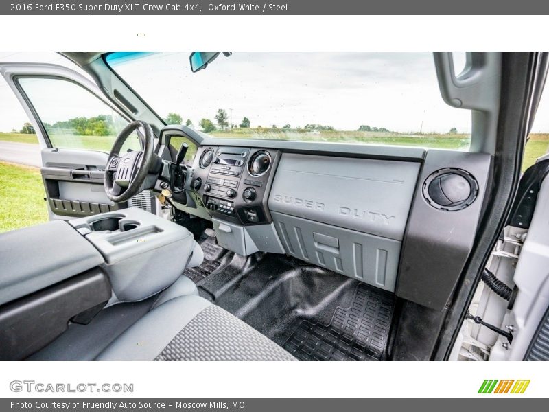 Oxford White / Steel 2016 Ford F350 Super Duty XLT Crew Cab 4x4