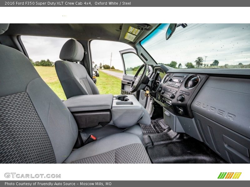 Oxford White / Steel 2016 Ford F350 Super Duty XLT Crew Cab 4x4