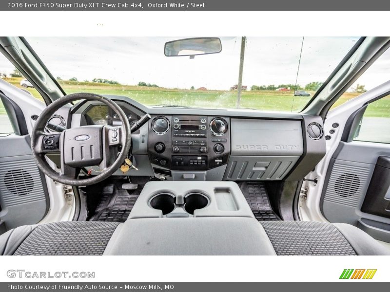 Oxford White / Steel 2016 Ford F350 Super Duty XLT Crew Cab 4x4