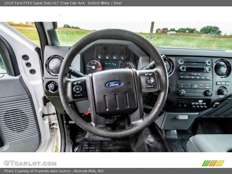 Oxford White / Steel 2016 Ford F350 Super Duty XLT Crew Cab 4x4