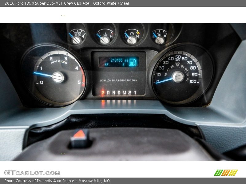 Oxford White / Steel 2016 Ford F350 Super Duty XLT Crew Cab 4x4