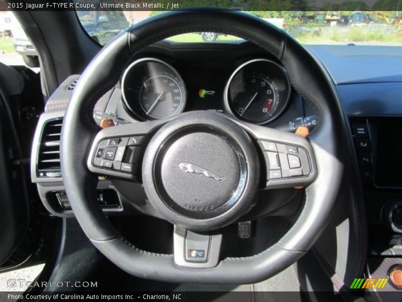 Ultimate Black Metallic / Jet 2015 Jaguar F-TYPE R Coupe
