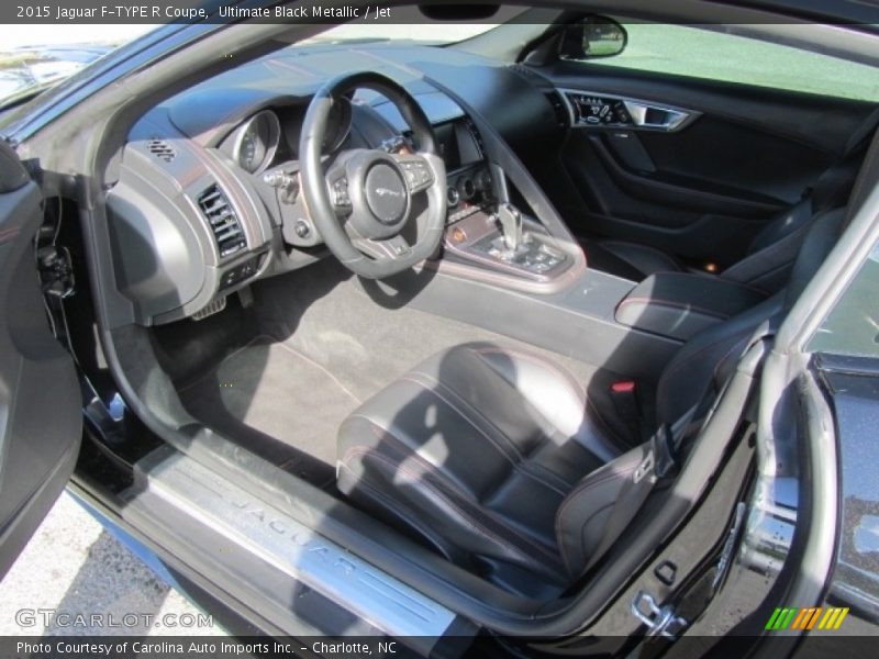 Ultimate Black Metallic / Jet 2015 Jaguar F-TYPE R Coupe