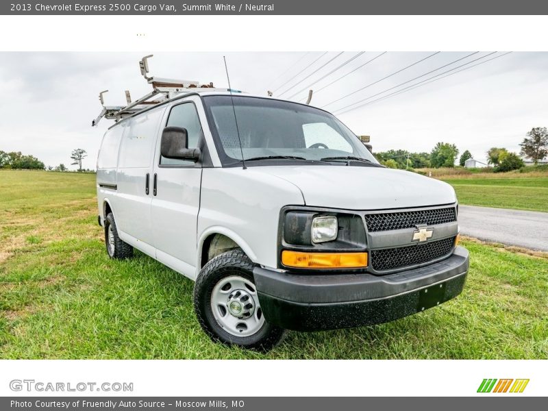 Summit White / Neutral 2013 Chevrolet Express 2500 Cargo Van