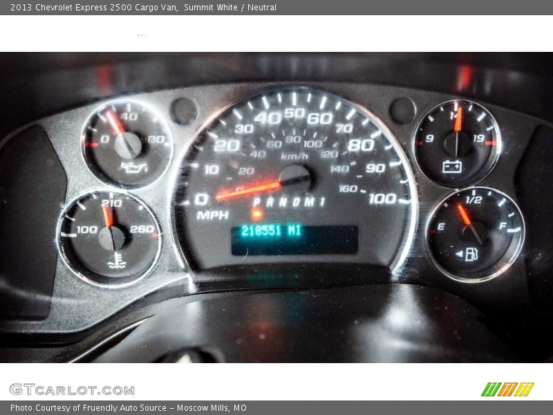 Summit White / Neutral 2013 Chevrolet Express 2500 Cargo Van